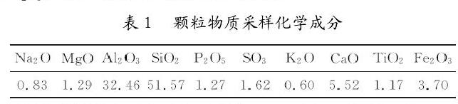 表1 顆粒物質(zhì)采樣化學(xué)成分